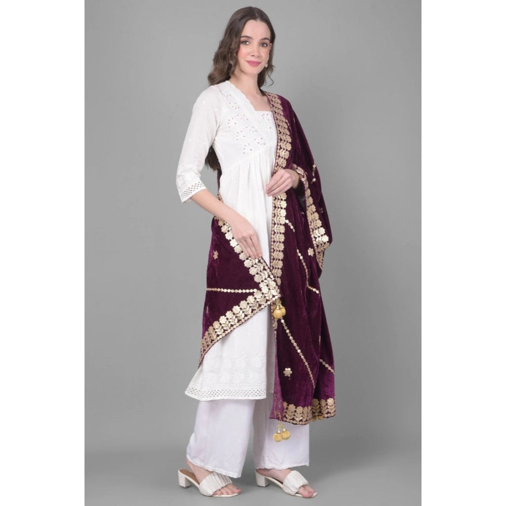 Velvet Gotta Patti Dupatta