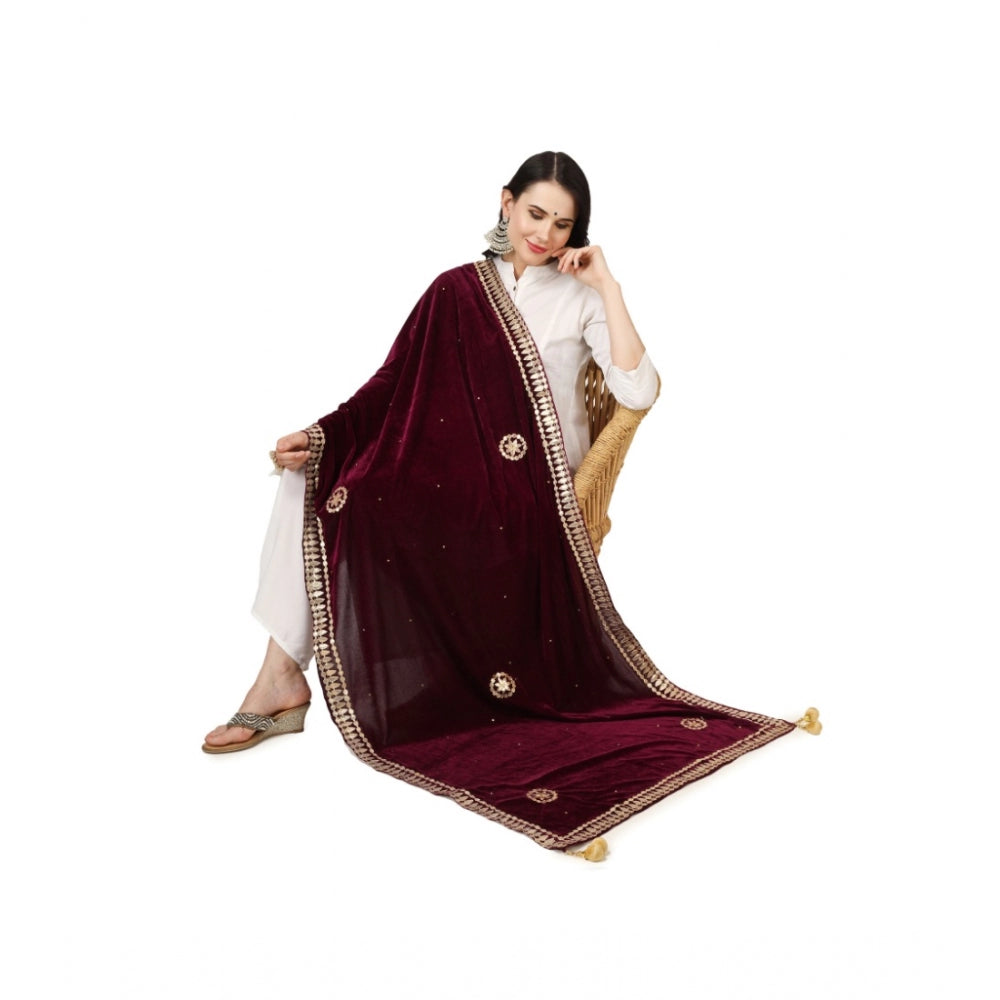 Velvet Gotta Patti Dupatta