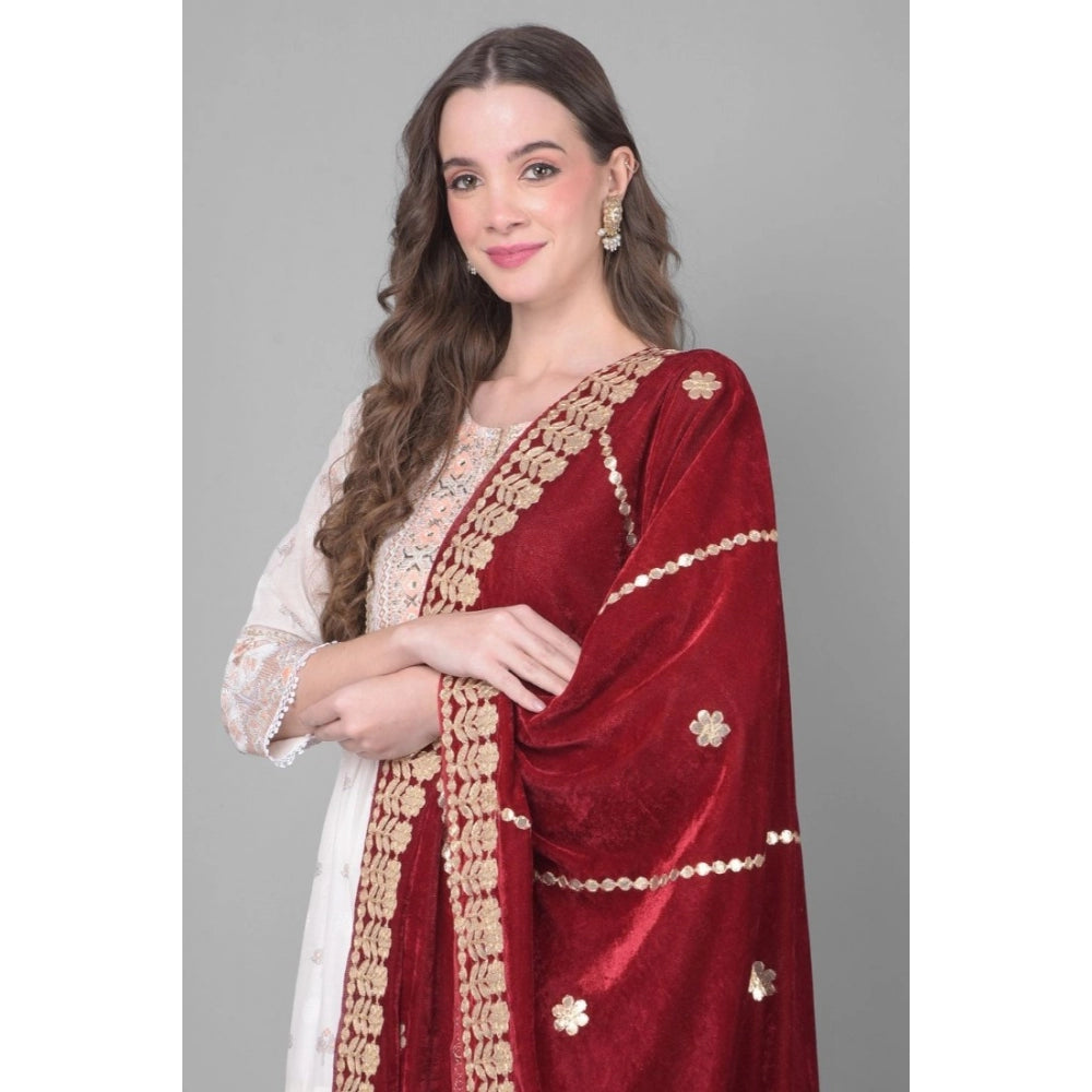 Velvet Gotta Patti Dupatta