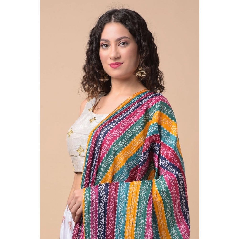 Chanderi Printed Dupatta