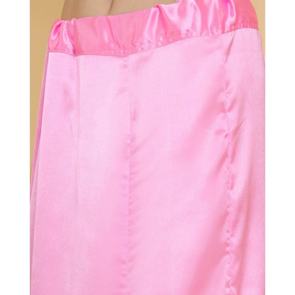 Silk Solid Free Size Petticoat