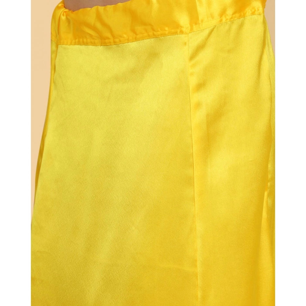 Silk Solid Free Size Petticoat