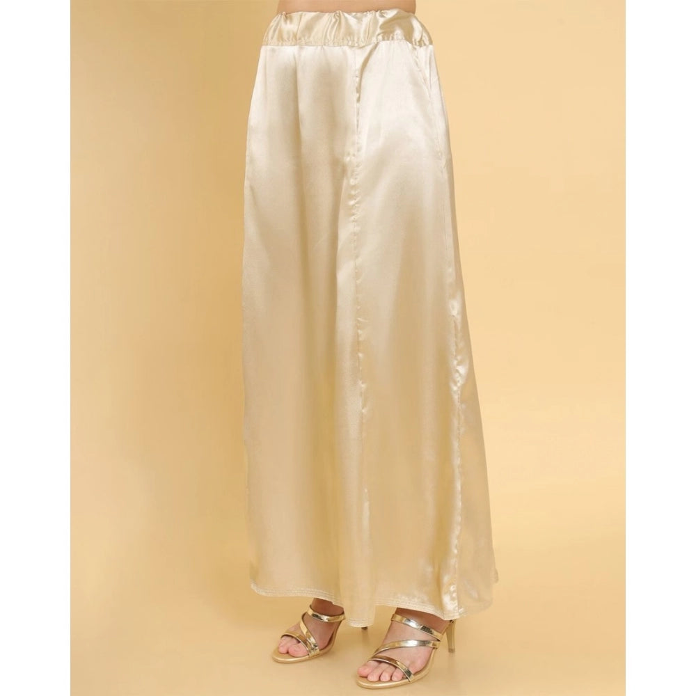 Silk Solid Free Size Petticoat