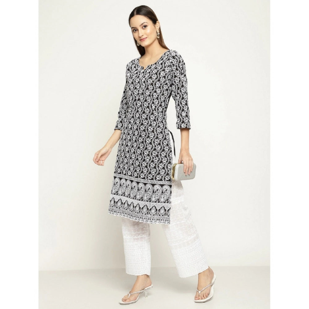 Casual 3/4th Sleeve Printed Cotton Kurti