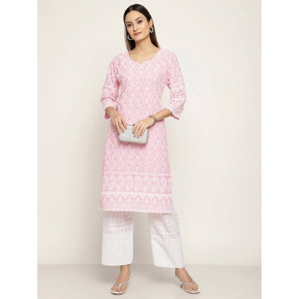 Casual 3/4th Sleeve Printed Cotton Kurti