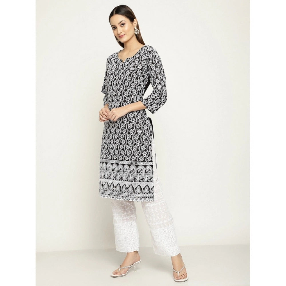 Casual 3/4th Sleeve Printed Cotton Kurti