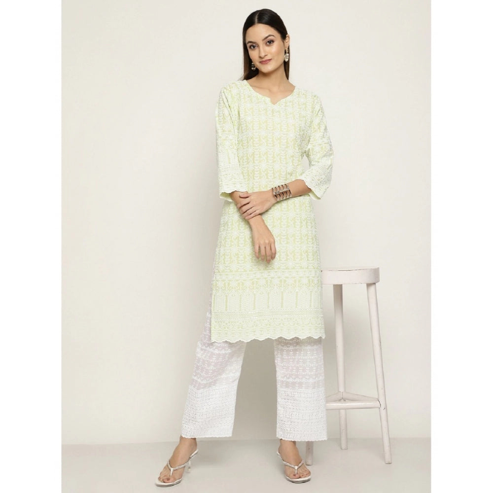 Casual 3/4th Sleeve Printed Cotton Kurti