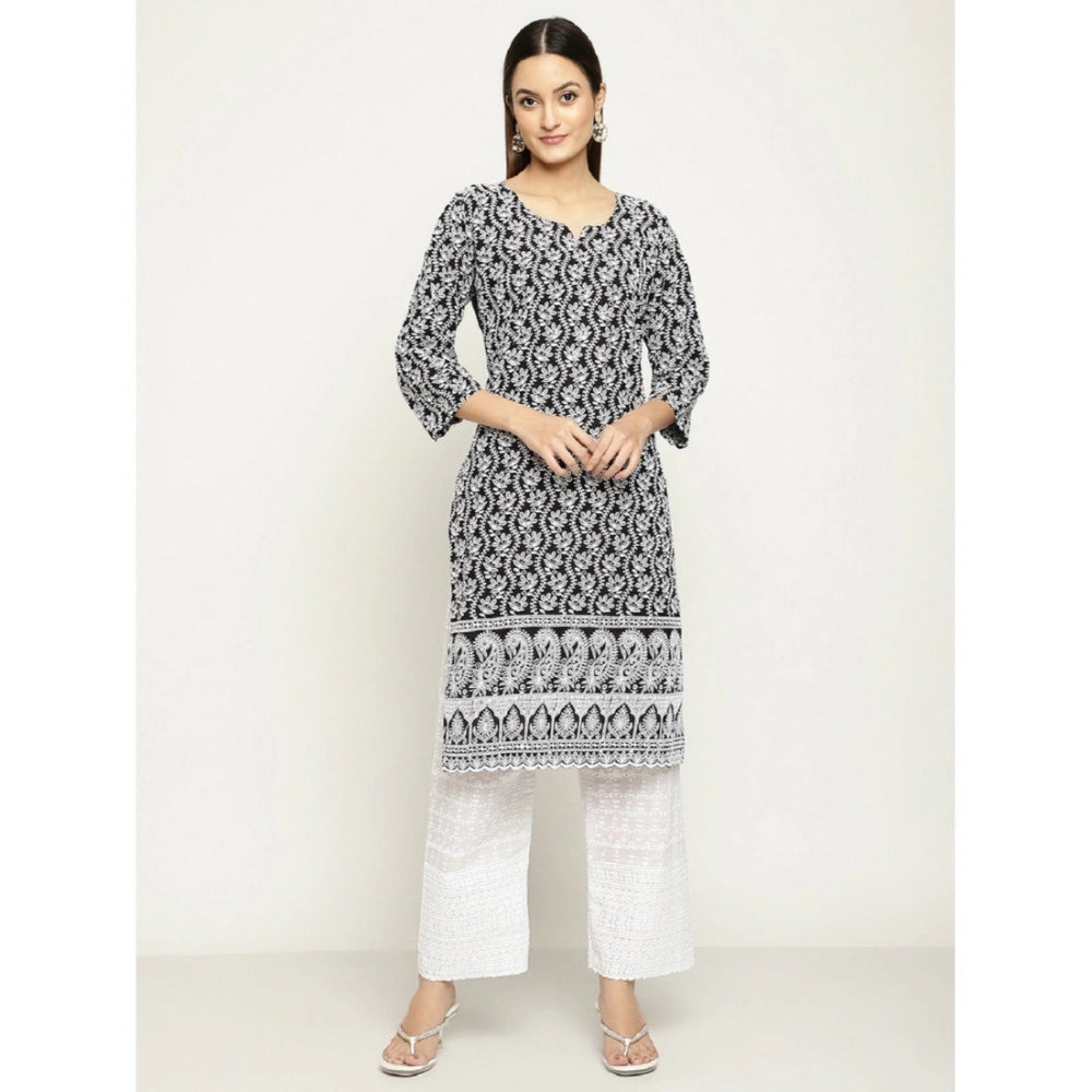 Casual 3/4th Sleeve Printed Cotton Kurti