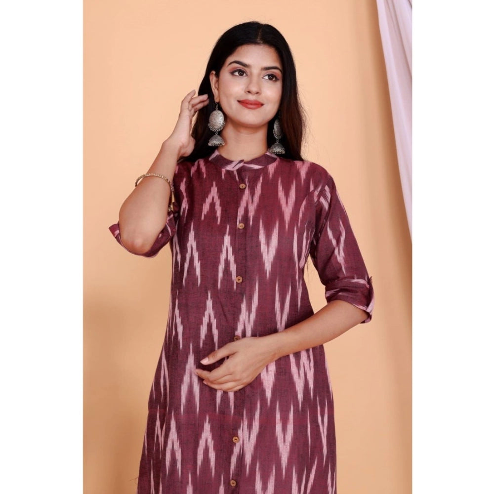 Casual 3/4th Sleeve Printed Cotton Flex Kurti