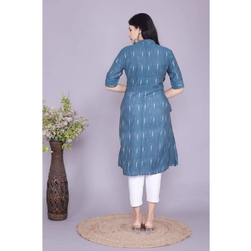 Casual 3/4th Sleeve Printed Cotton Flex Kurti