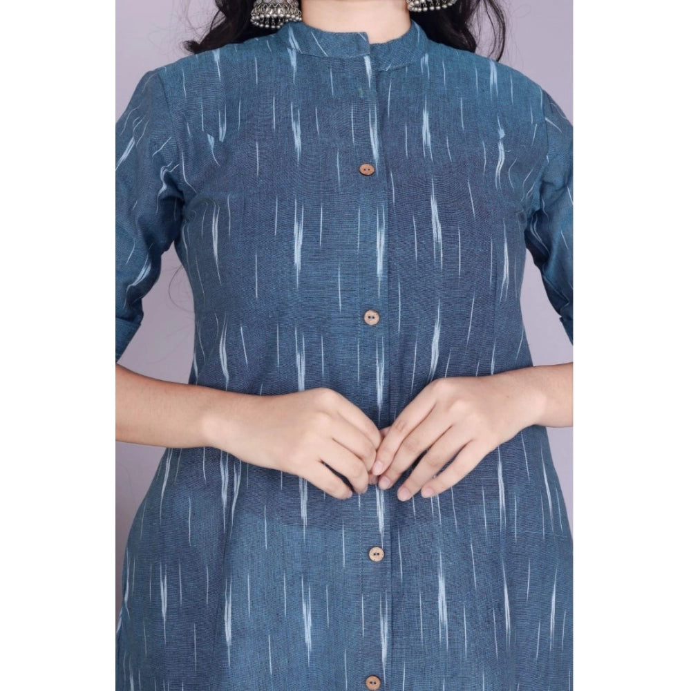 Casual 3/4th Sleeve Printed Cotton Flex Kurti