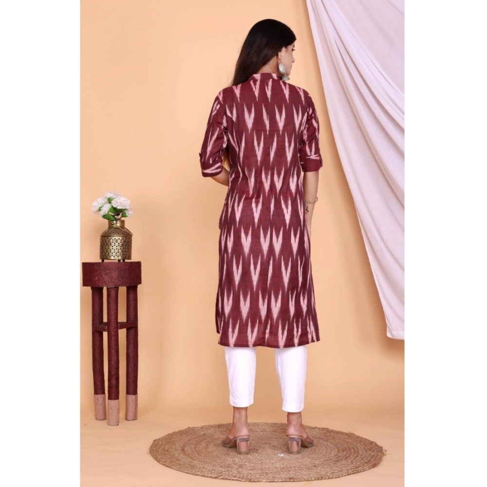 Casual 3/4th Sleeve Printed Cotton Flex Kurti