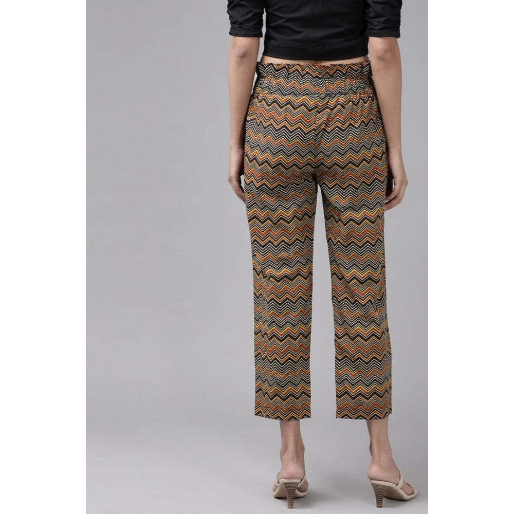 Casual  Printed Cotton Trouser Pant