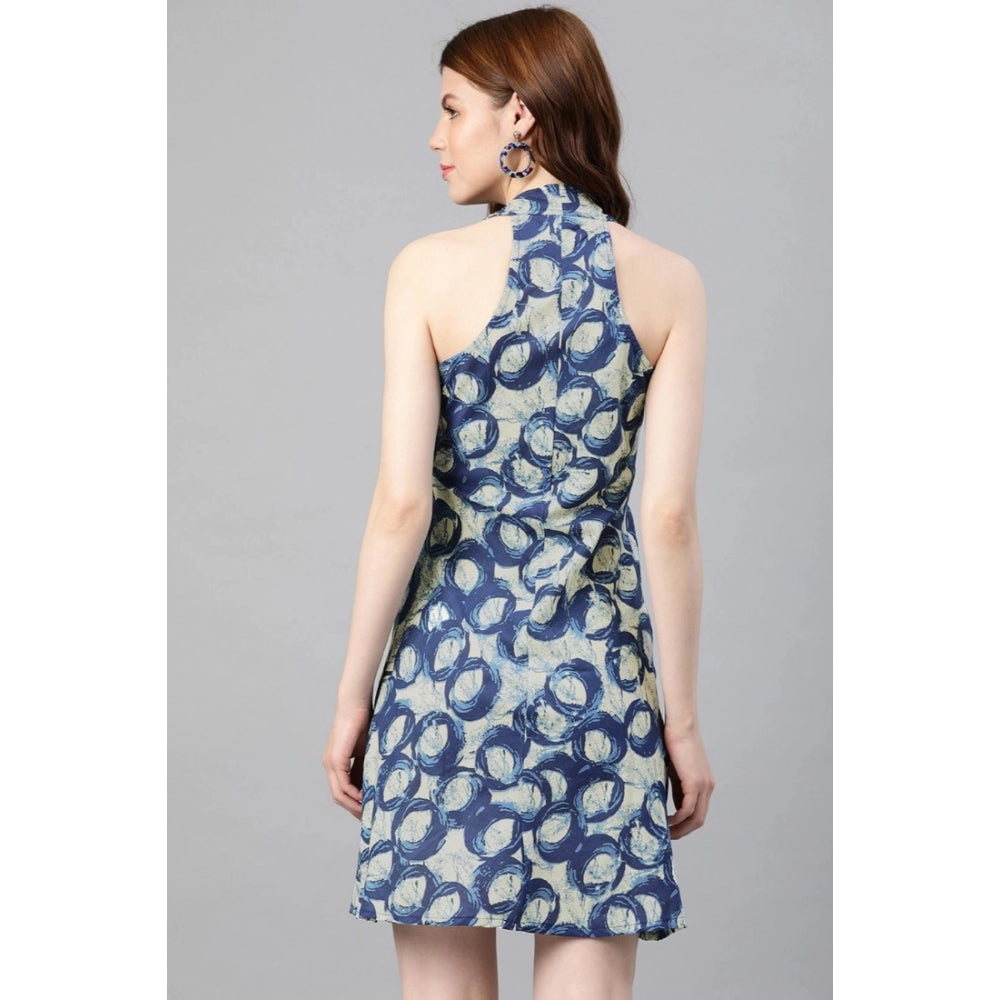 Casual Sleeveless Floral printed Cotton Dress