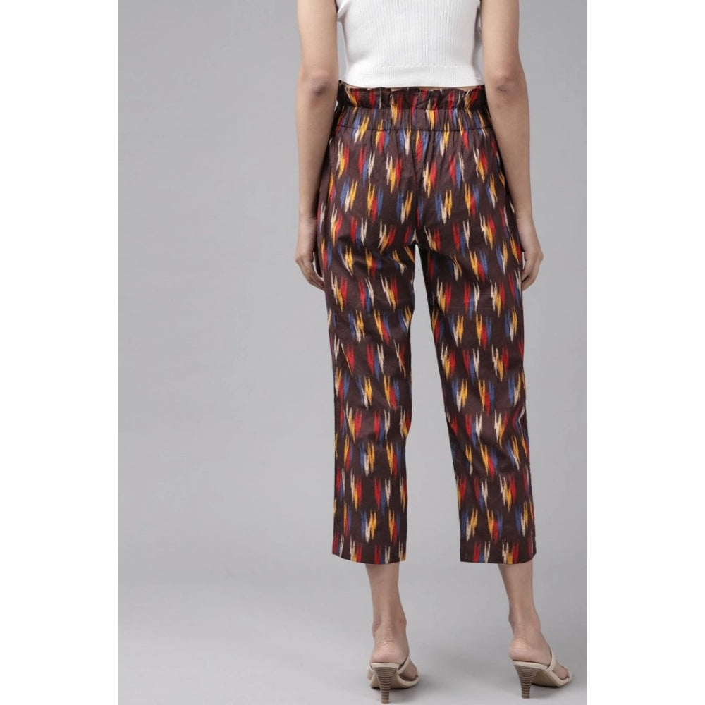 Casual  Printed Cotton Trouser Pant