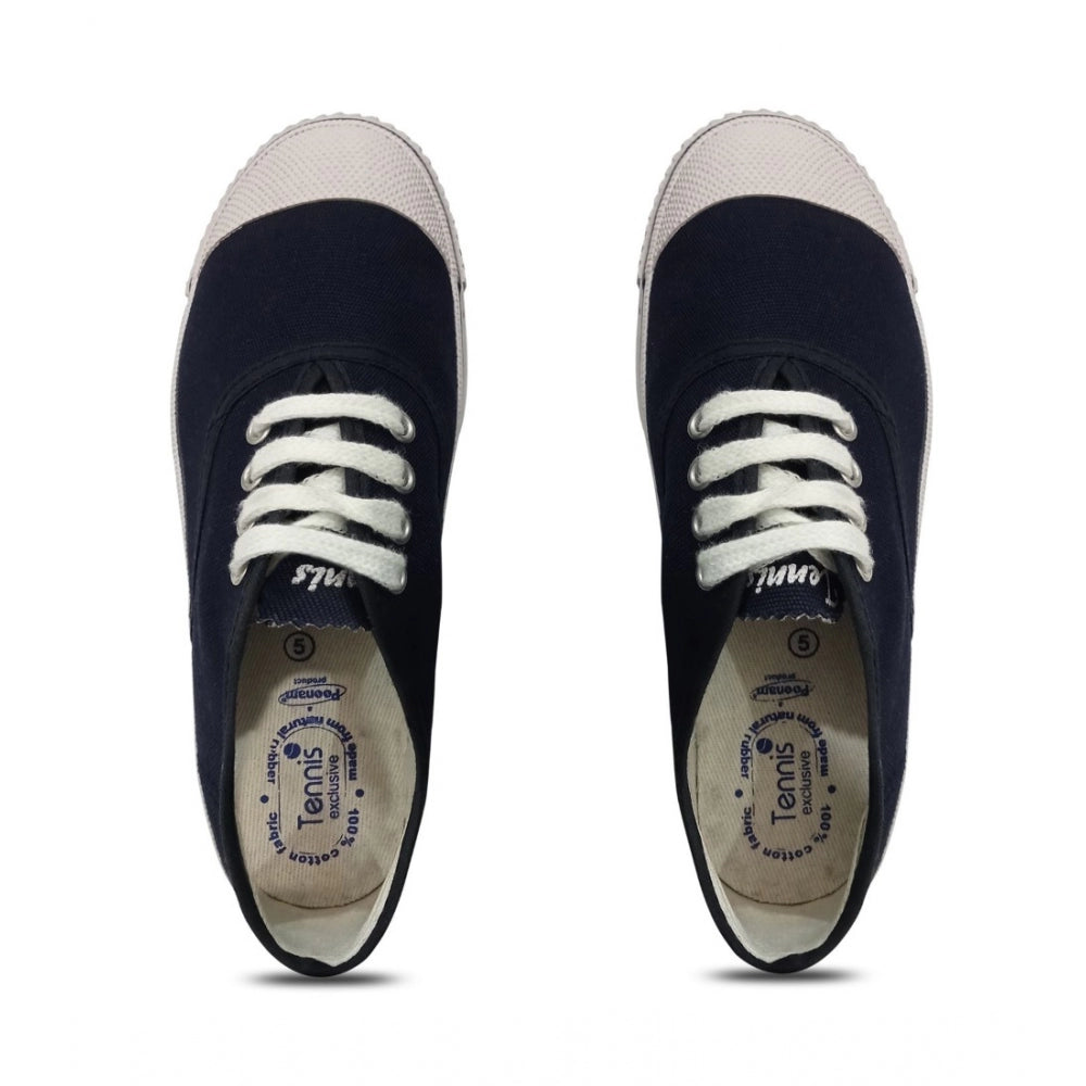 Unisex Cotton School Shoe Lace-Up