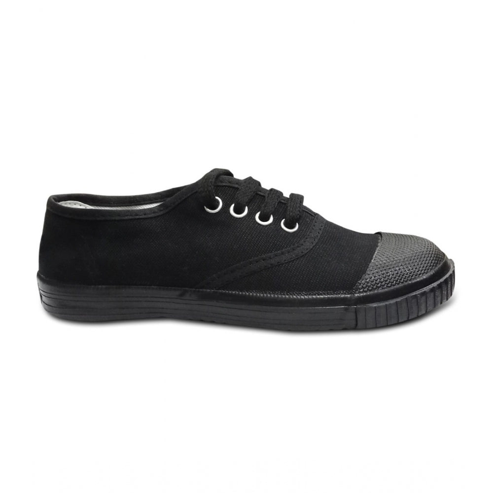 Unisex Cotton School Shoe Lace-Up