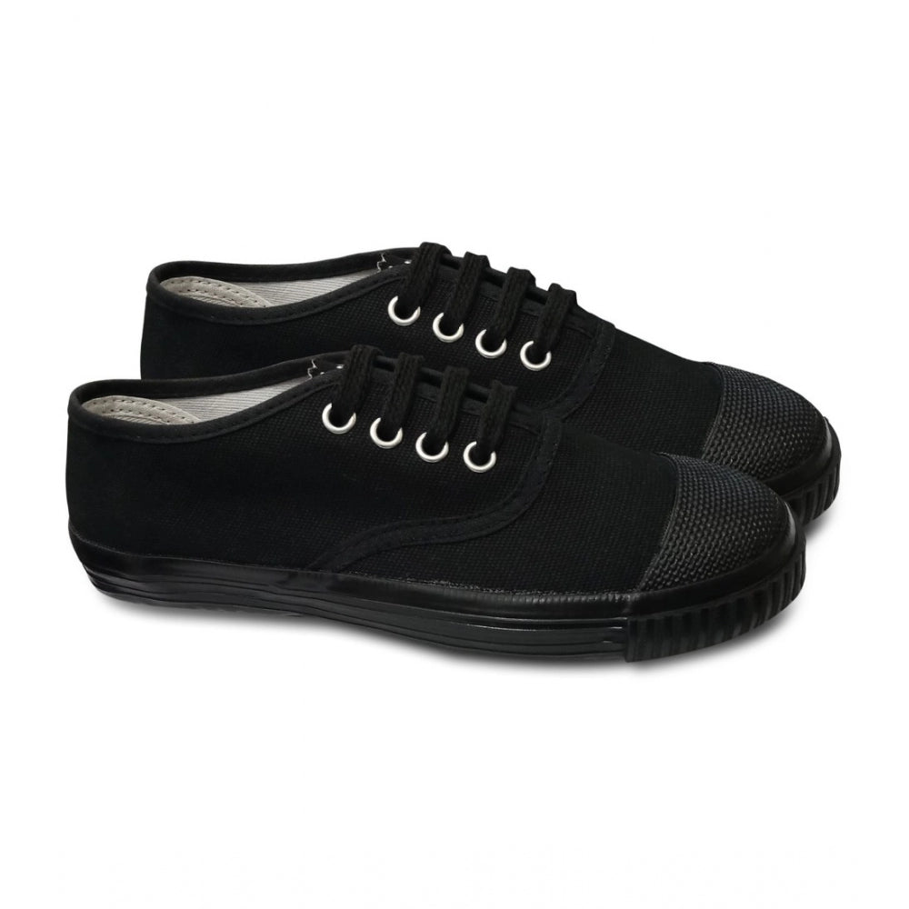 Unisex Cotton School Shoe Lace-Up