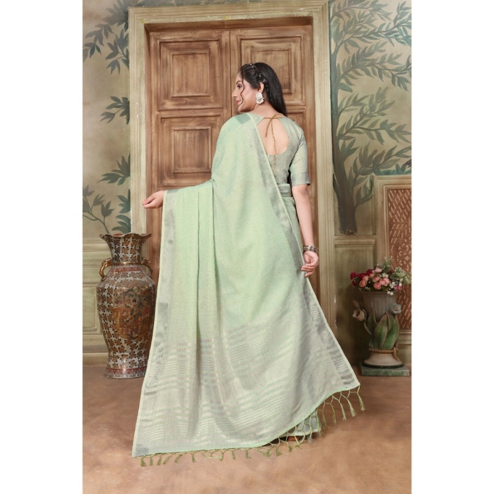   Organza Printed Saree With Unstitched Blouse