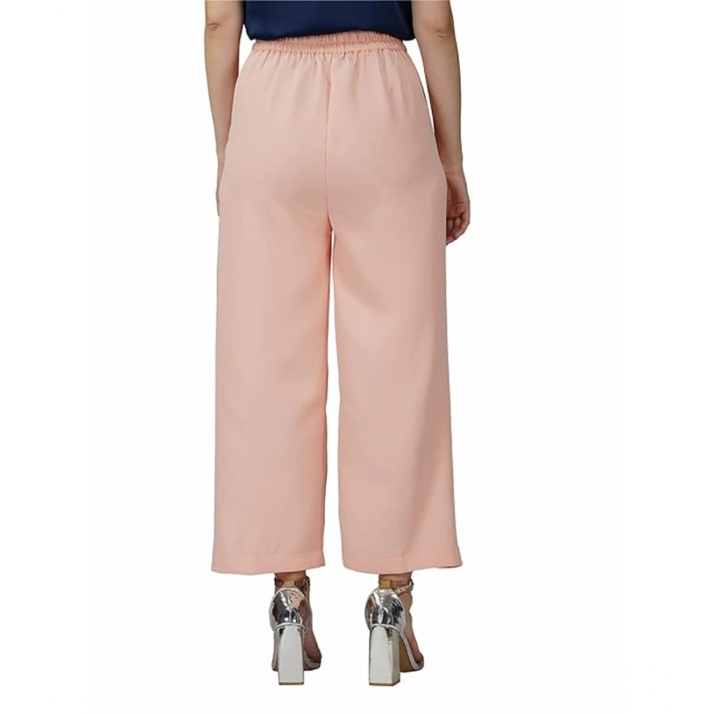 Casual Cotton Solid Pants