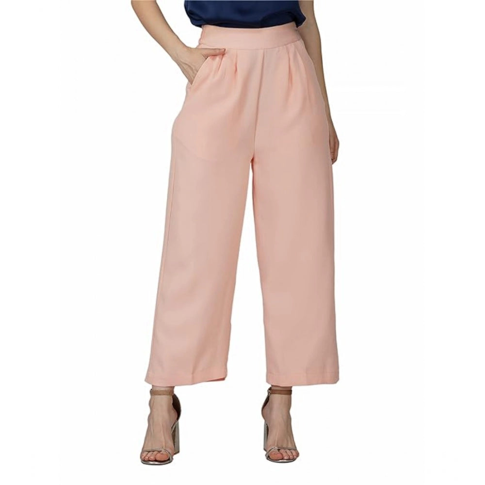 Casual Cotton Solid Pants