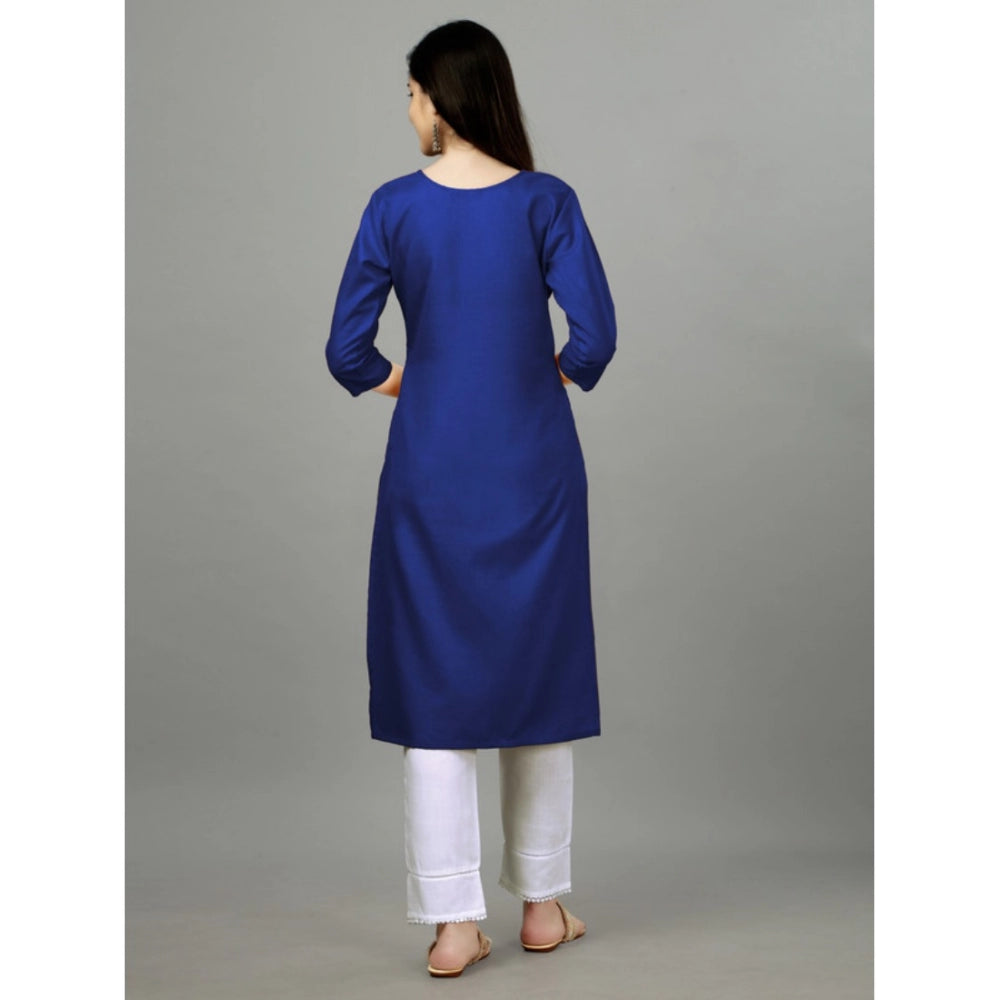 Casual 3-4 th Sleeve Embroidery Cotton Kurti