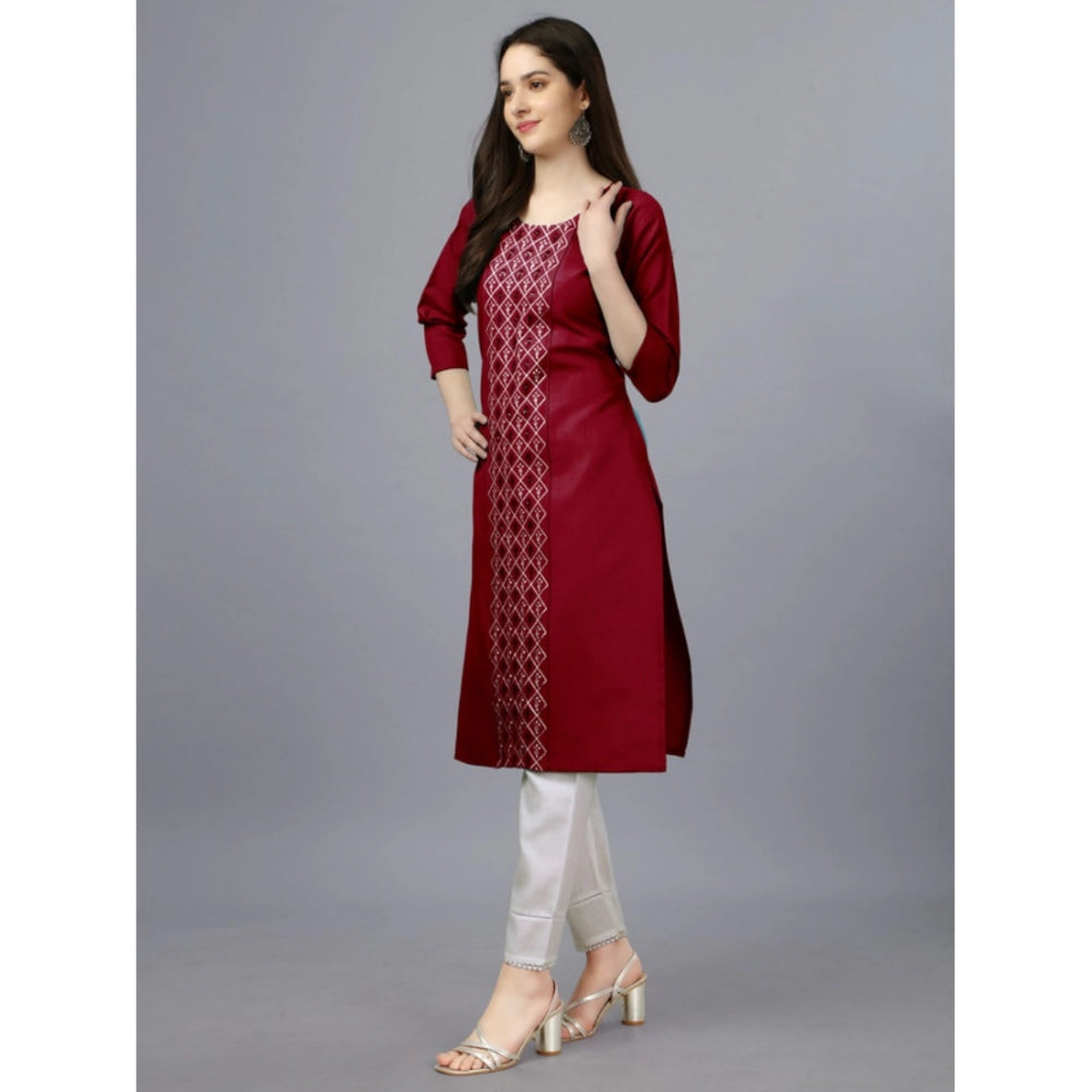 Casual 3-4 th Sleeve Embroidery Cotton Kurti