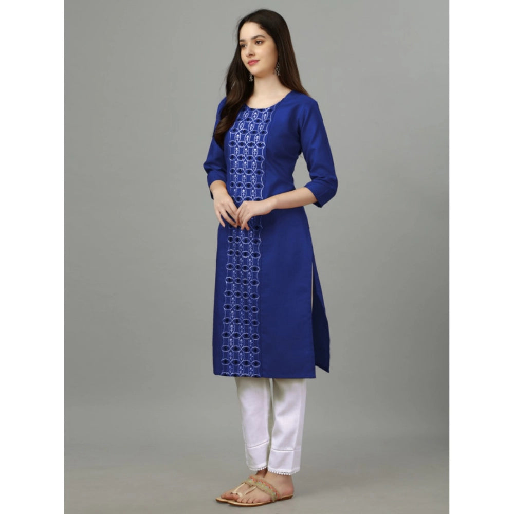 Casual 3-4 th Sleeve Embroidery Cotton Kurti