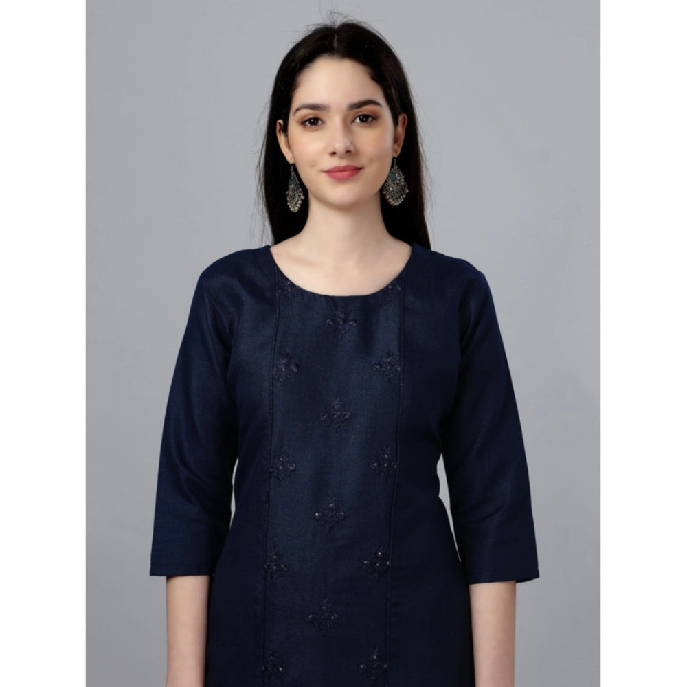 Casual 3-4 th Sleeve Embroidery Cotton Kurti