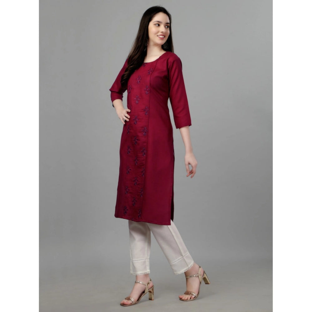 Casual 3-4 th Sleeve Embroidery Cotton Kurti