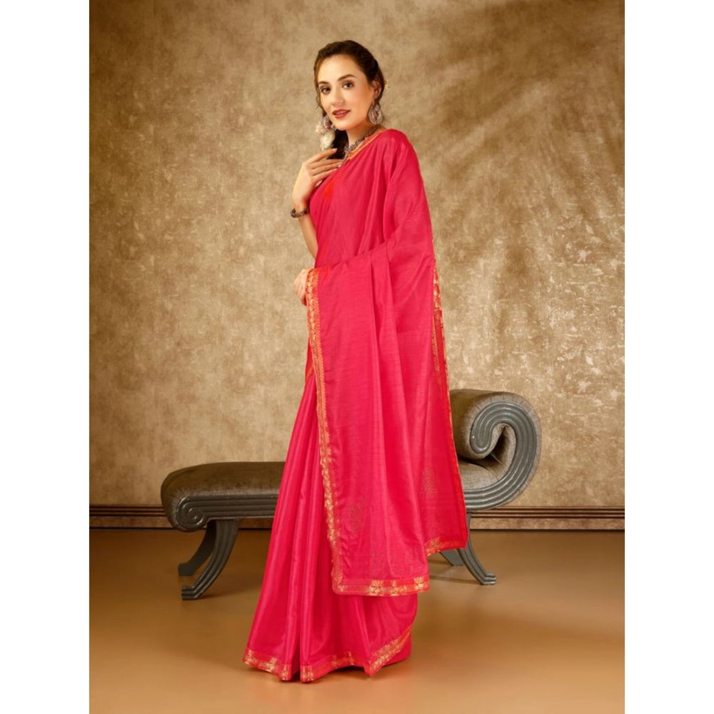 Vichitra Swiroshki Butta Saree With Unstitched Blouse