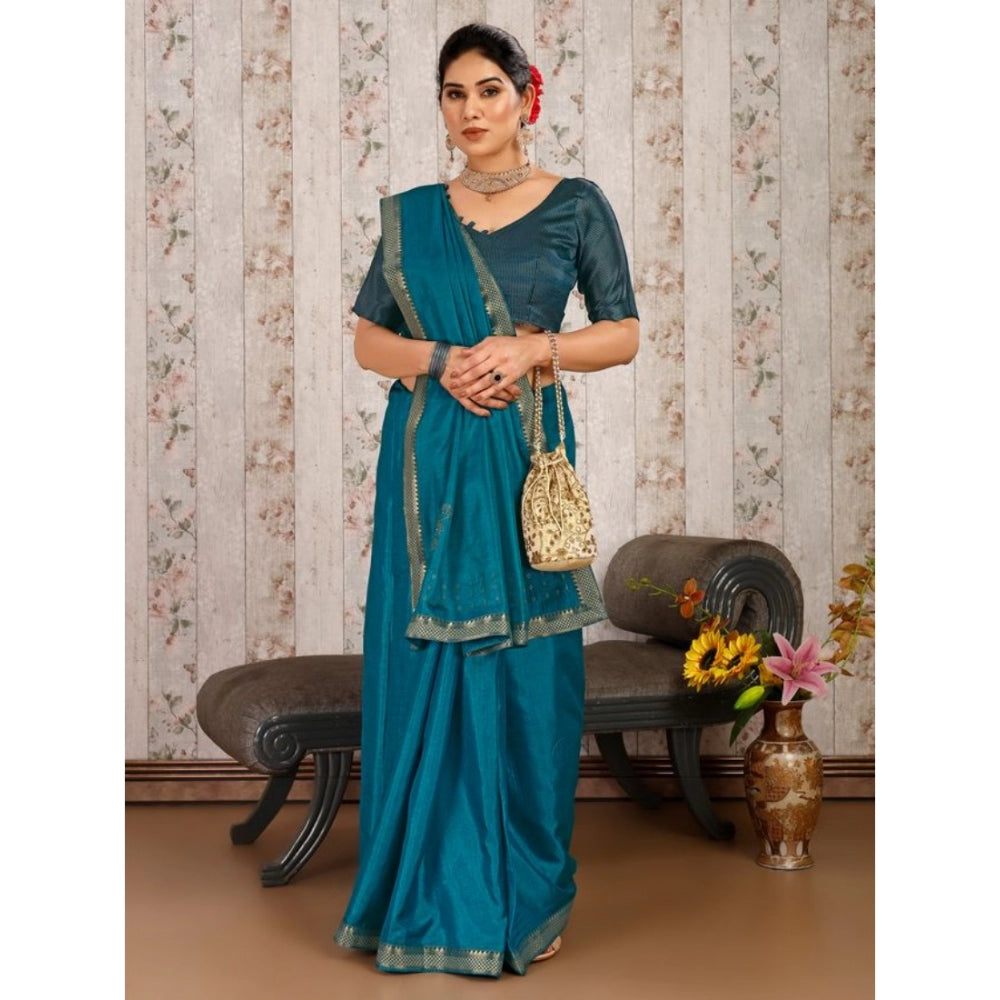 Vichitra Swiroshki Butta Saree With Unstitched Blouse