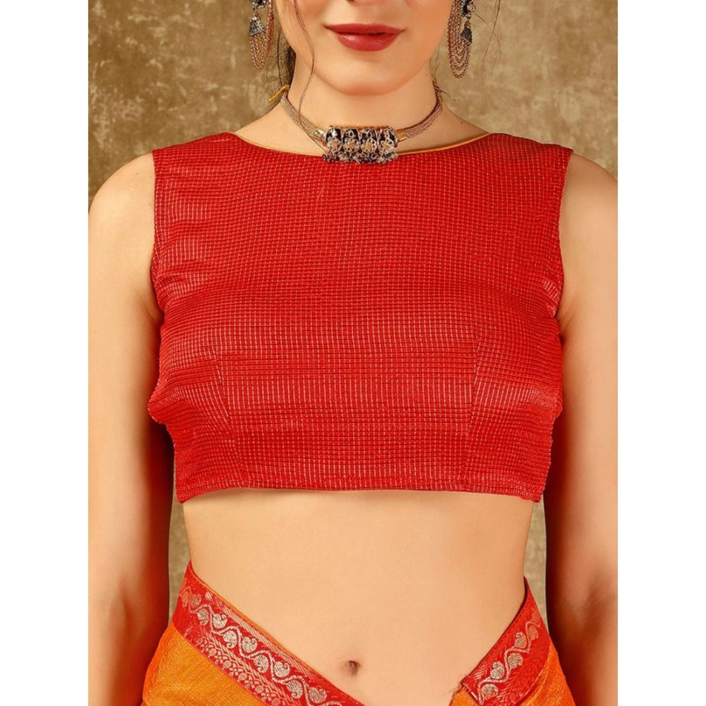 Vichitra Swiroshki Butta Saree With Unstitched Blouse