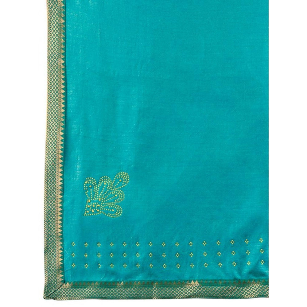 Vichitra Swiroshki Butta Saree With Unstitched Blouse