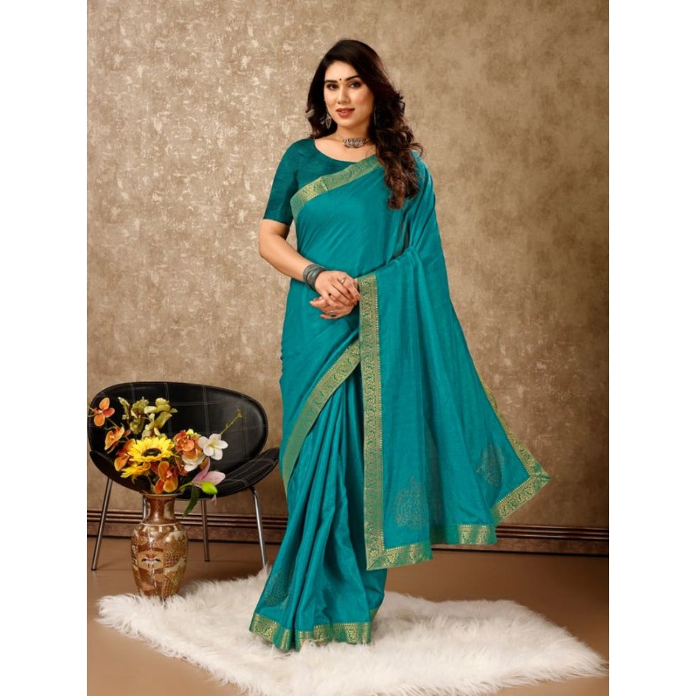 Vichitra Swiroshki Butta Saree With Unstitched Blouse