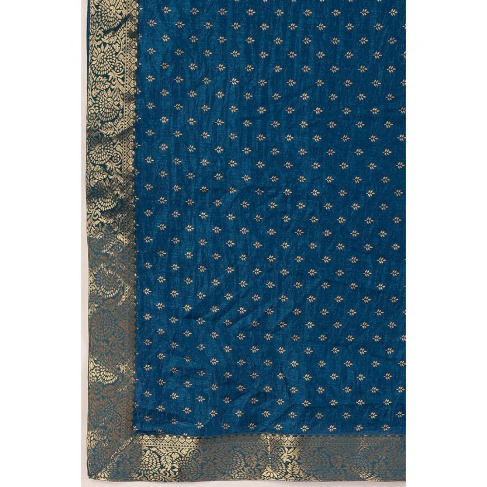 Vichitra Bandhani Saree With Unstitched Blouse