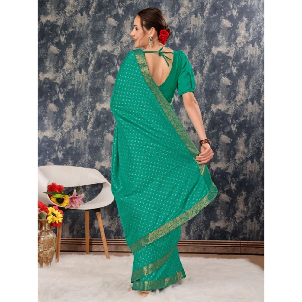 Vichitra Bandhani Saree With Unstitched Blouse