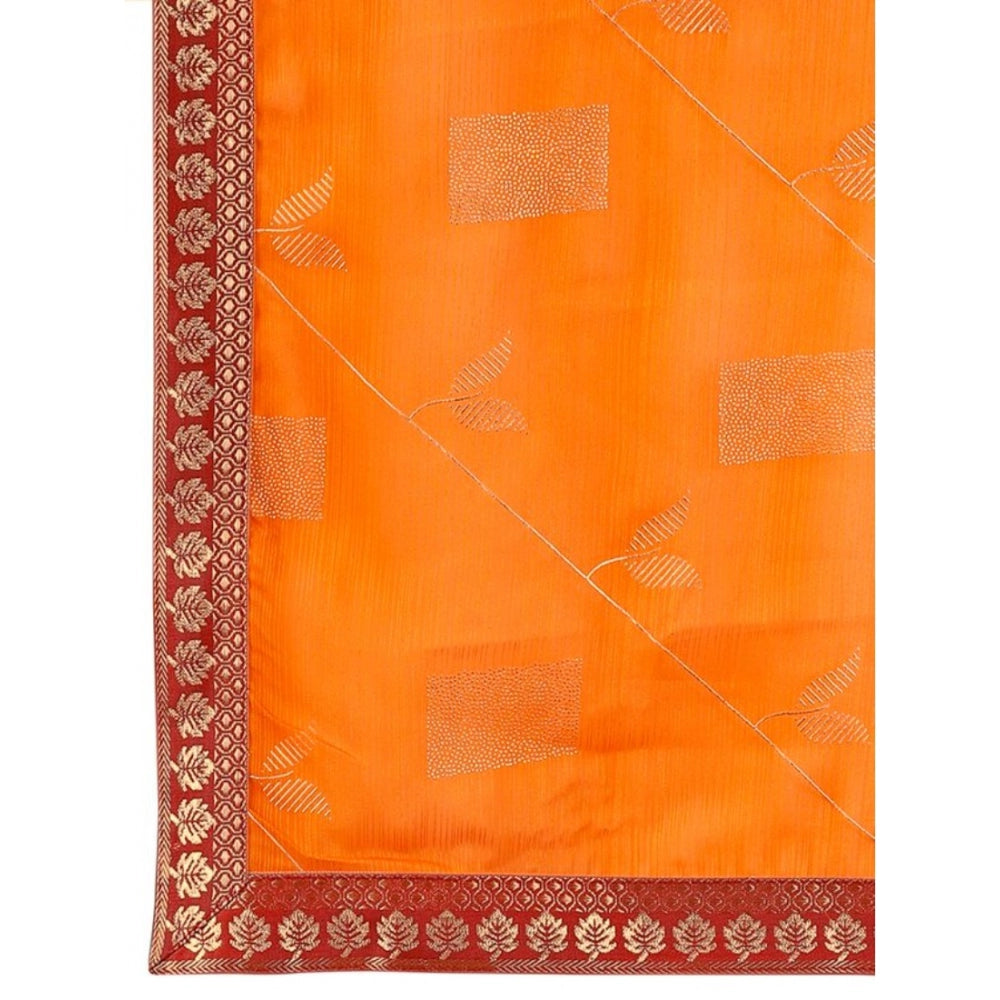 Zomto Patta Chiffon Saree With Unstitched Blouse