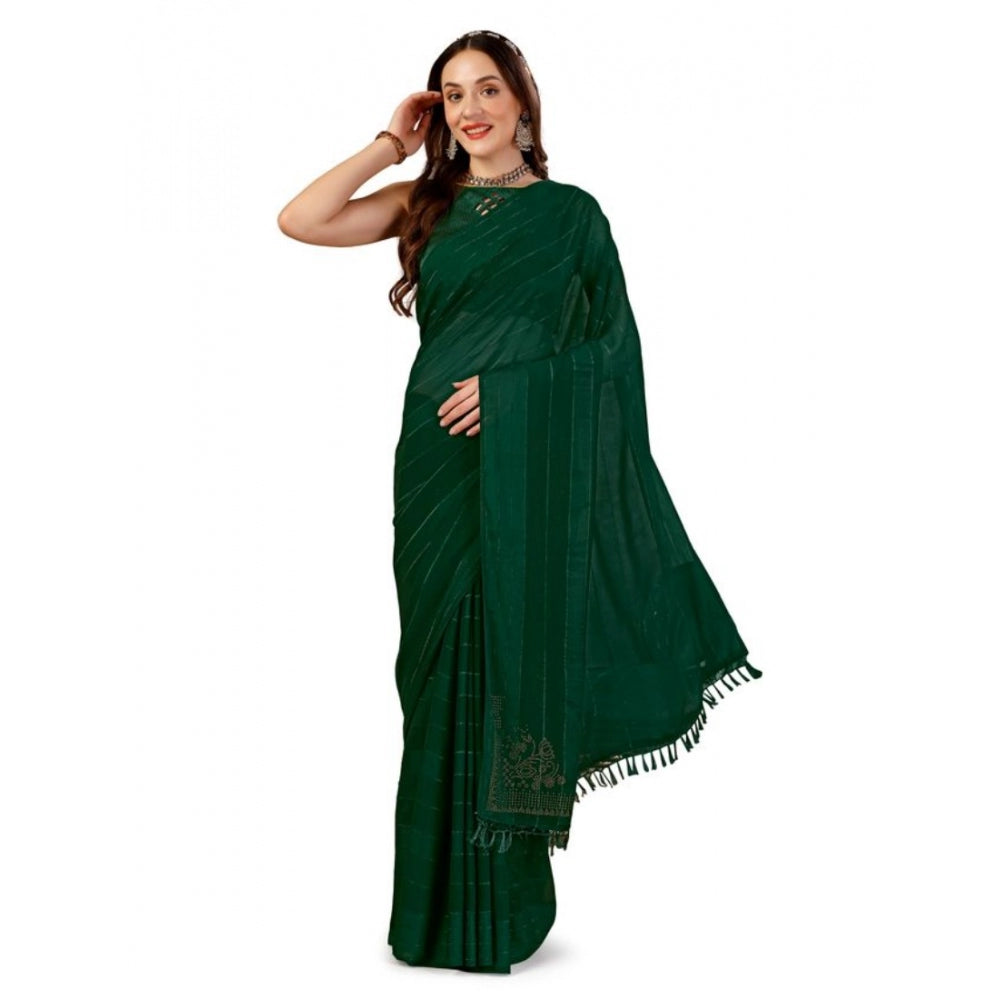 Chiffon Fabric Line Saree With Unstitched Blouse