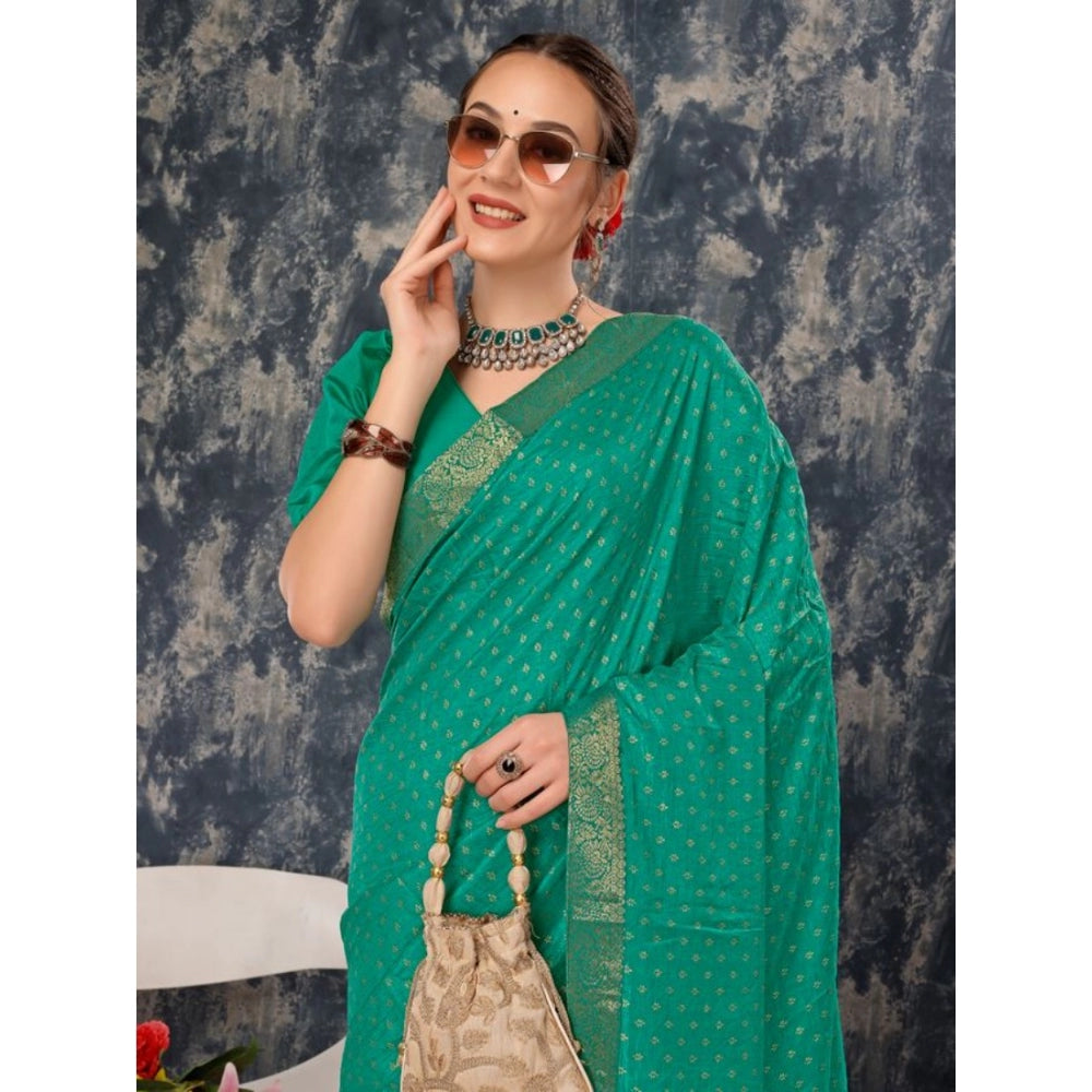 Vichitra Bandhani Saree With Unstitched Blouse