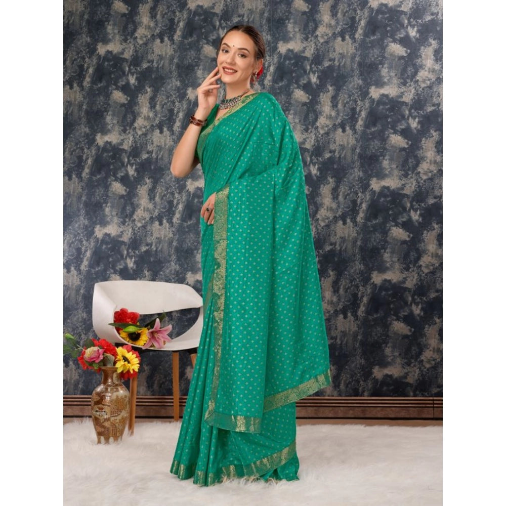 Vichitra Bandhani Saree With Unstitched Blouse