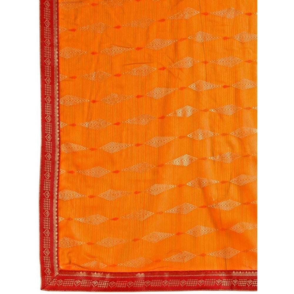 Zomto Laheriya Saree With Unstitched Blouse