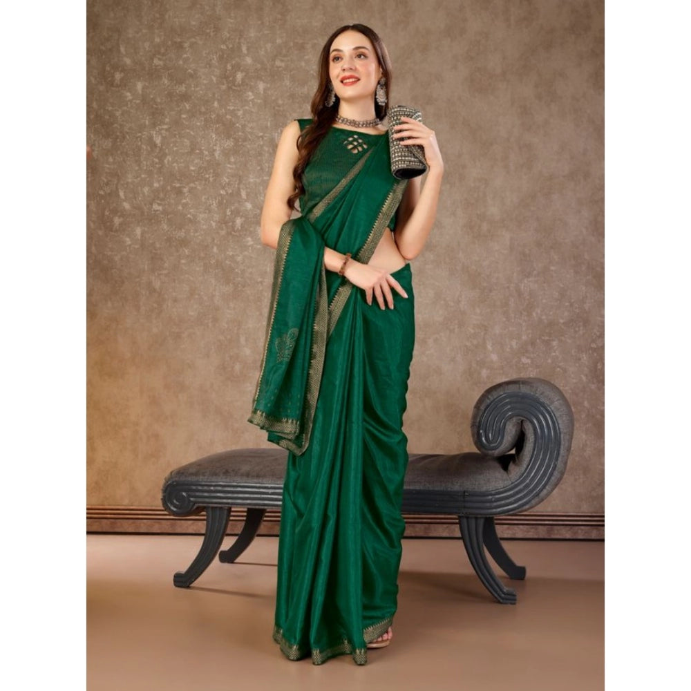 Vichitra Swiroshki Butta Saree With Unstitched Blouse