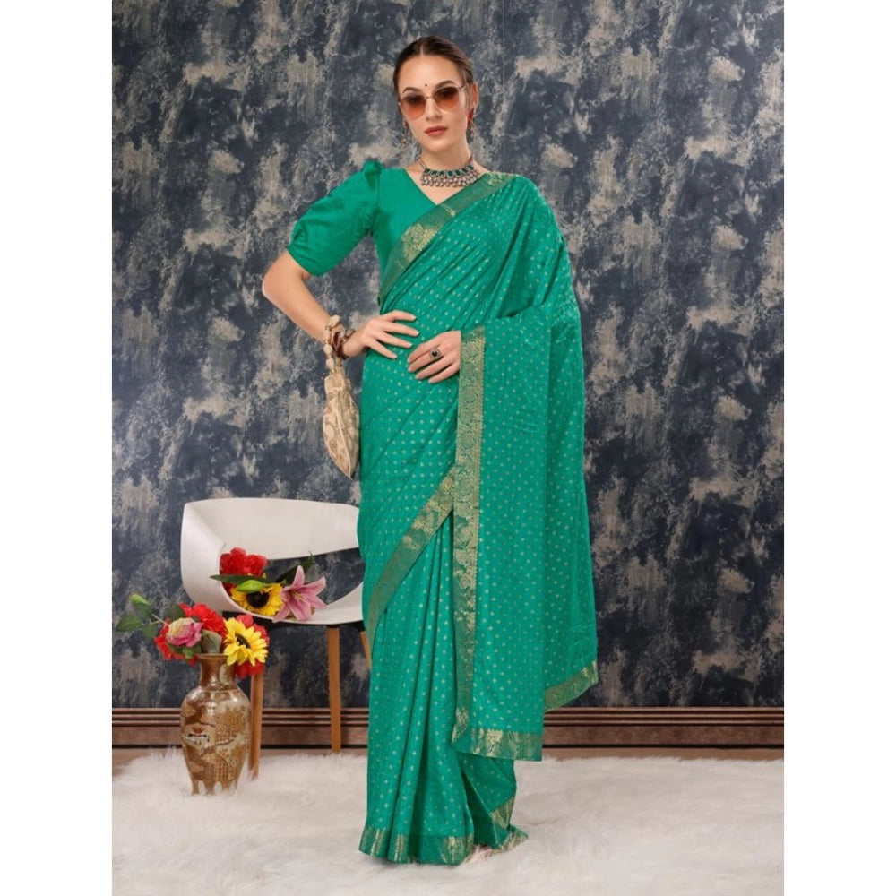 Vichitra Bandhani Saree With Unstitched Blouse