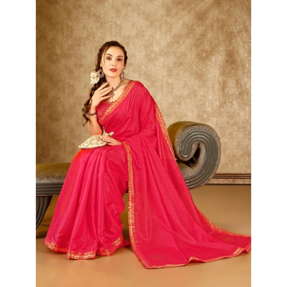 Vichitra Swiroshki Butta Saree With Unstitched Blouse