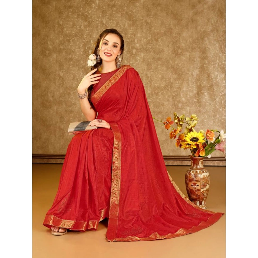 Vichitra Swiroshki Butta Saree With Unstitched Blouse