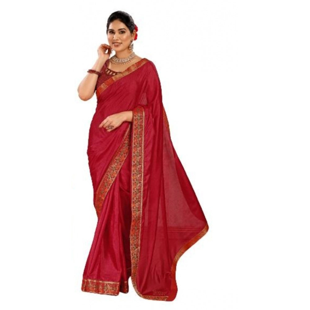 Vichitra Swiroshki Butta Saree With Unstitched Blouse