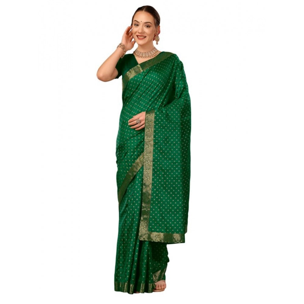 Vichitra Bandhani Saree With Unstitched Blouse