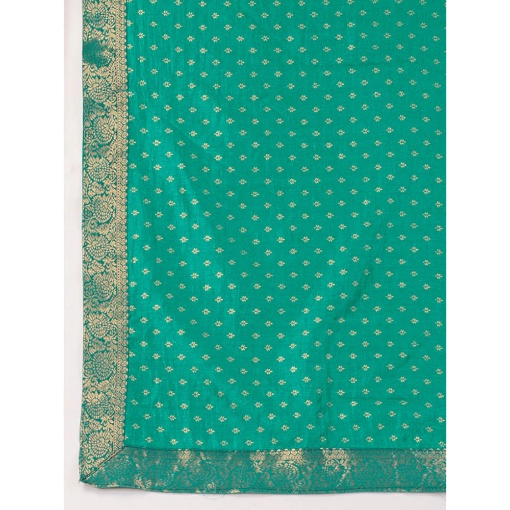 Vichitra Bandhani Saree With Unstitched Blouse