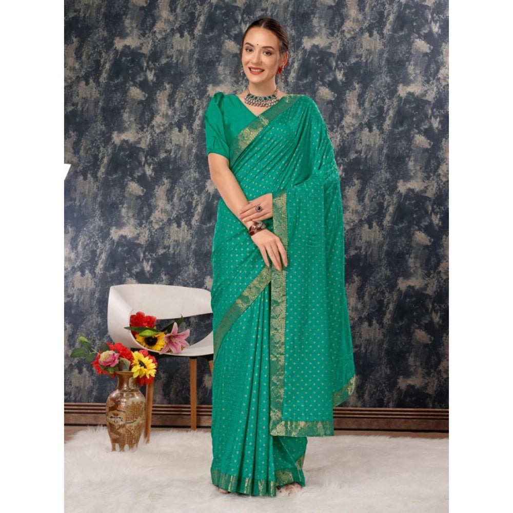 Vichitra Bandhani Saree With Unstitched Blouse